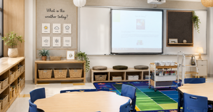 A calmer, decluttered classroom