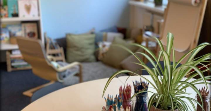 A real plant or tree bringing the outdoors inside