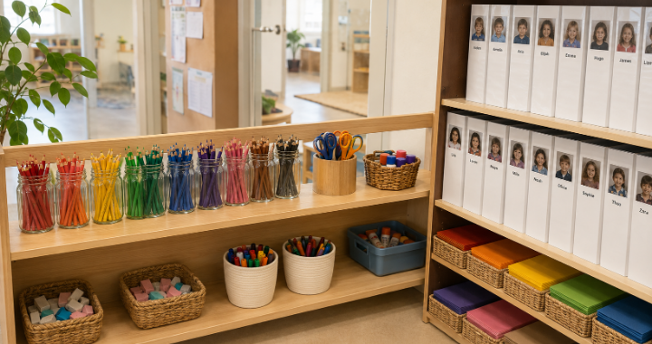 Accessible, child-height resources that support independent choices