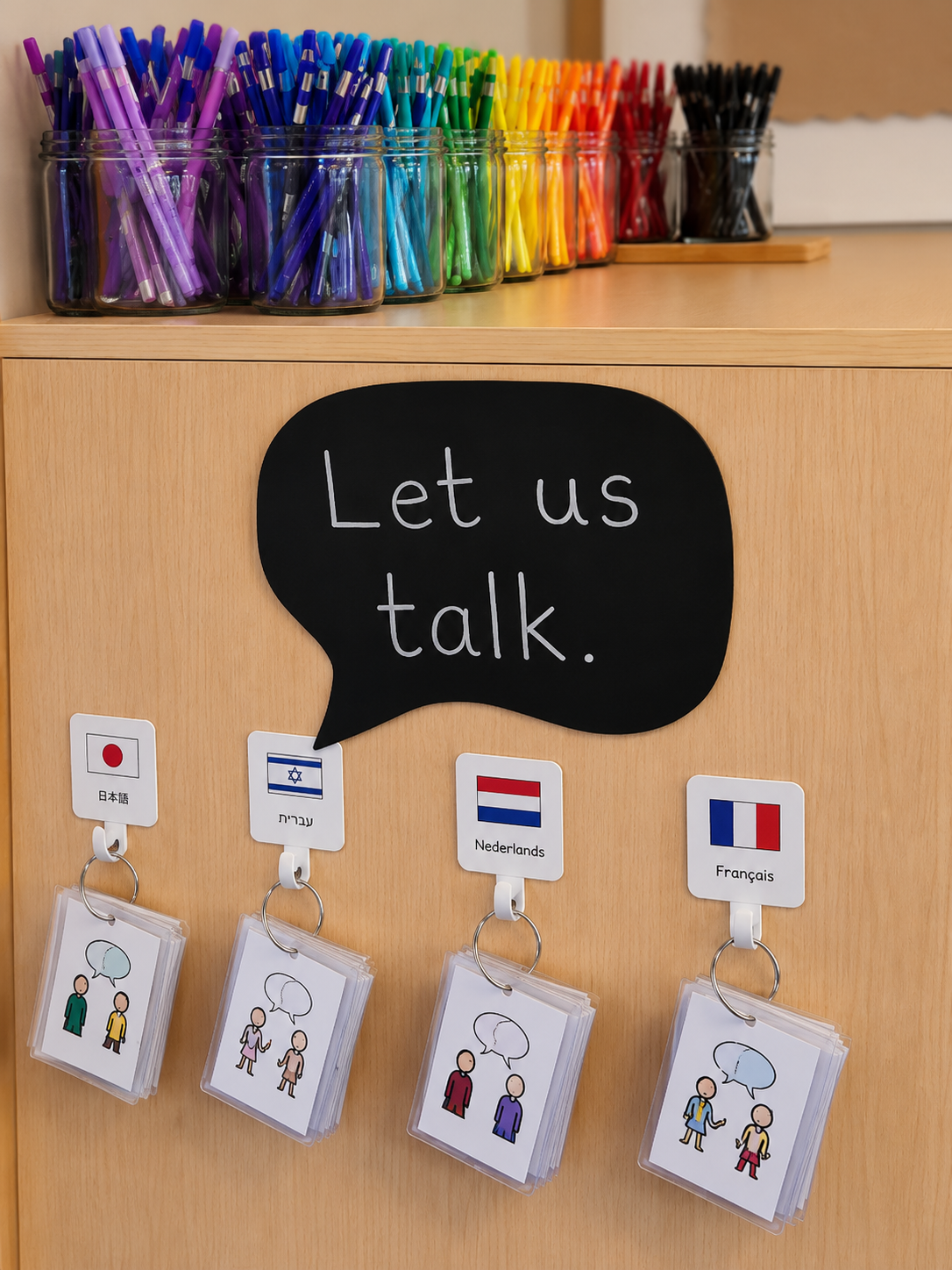 Pictograms used as visual communication supports for multilingual learners