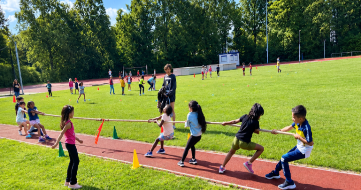 A collaborative tug of war provocation